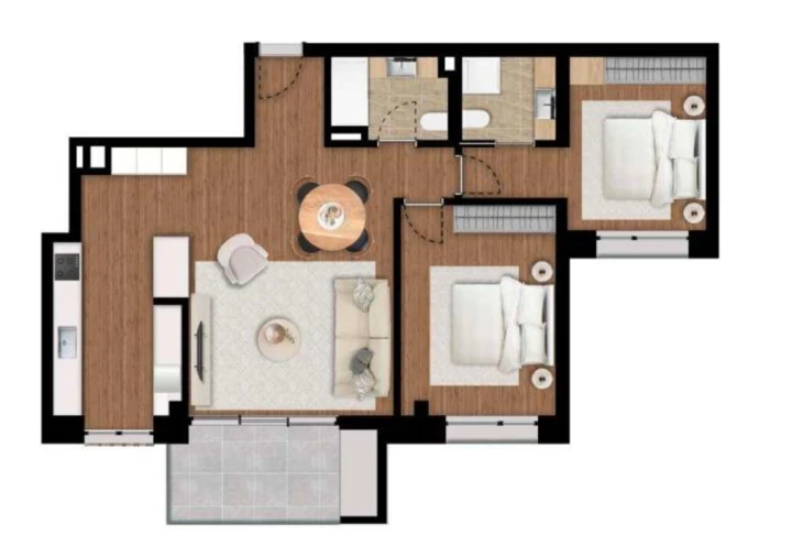 Apartamento T2 para Venda em Imaculado Coração de Maria Foto 13