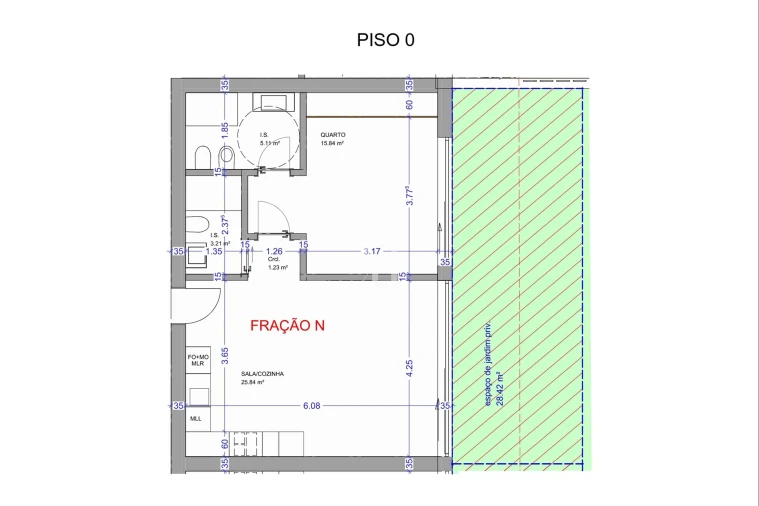 Apartamento T1 para Venda em Quarteira Foto 21