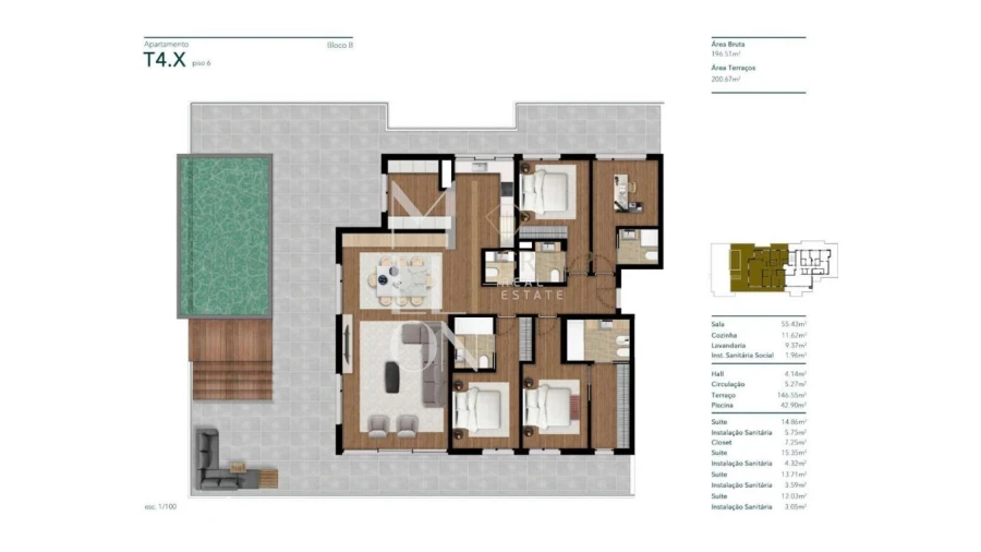 Apartamento T3 para Venda em Funchal (Santa Luzia) Foto 14