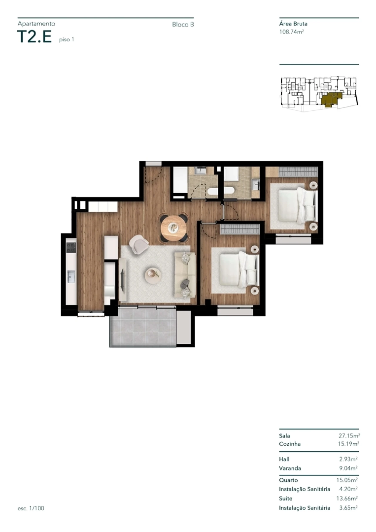 Apartamento T2 para Venda em Funchal (Santa Luzia) Foto 8