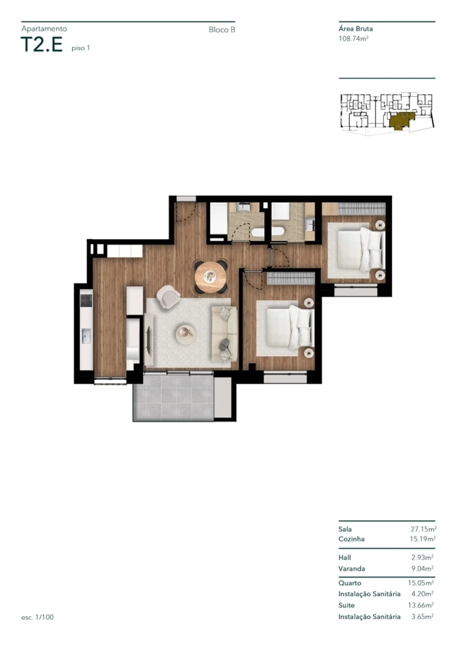 Apartamento T2 para Venda em Funchal (Santa Luzia) Foto 8