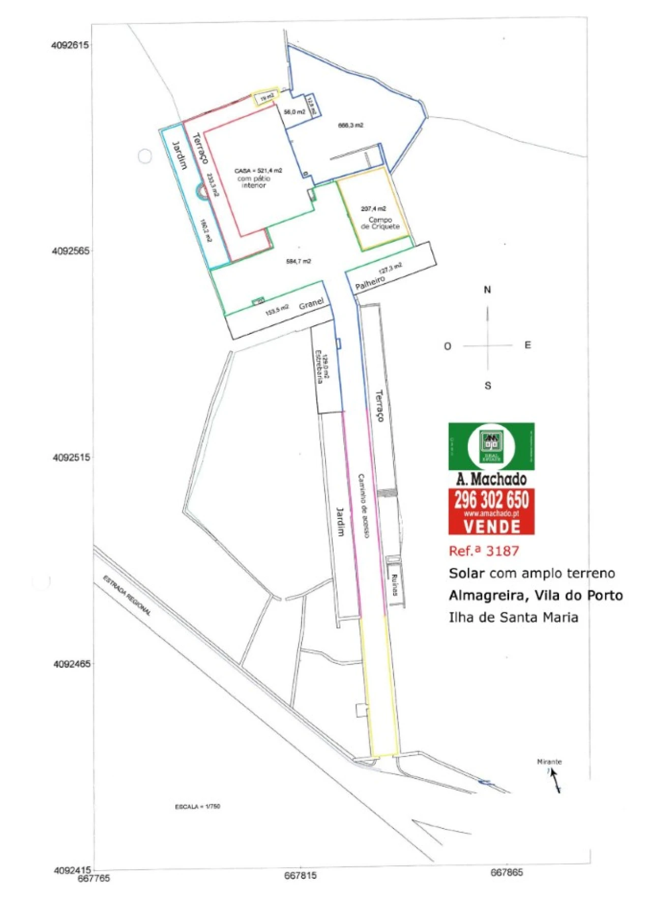 Quinta T20 para Venda em Almagreira Planta 2