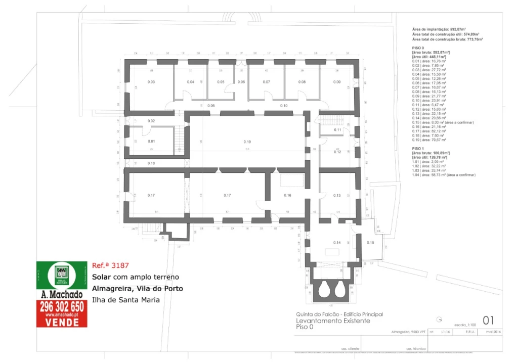 Quinta T20 para Venda em Almagreira Planta 4