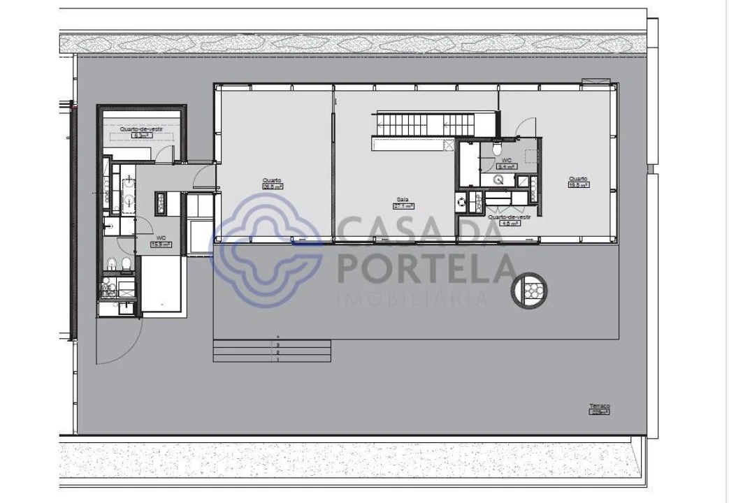 Apartamento T5 para Venda em Canidelo Planta 2