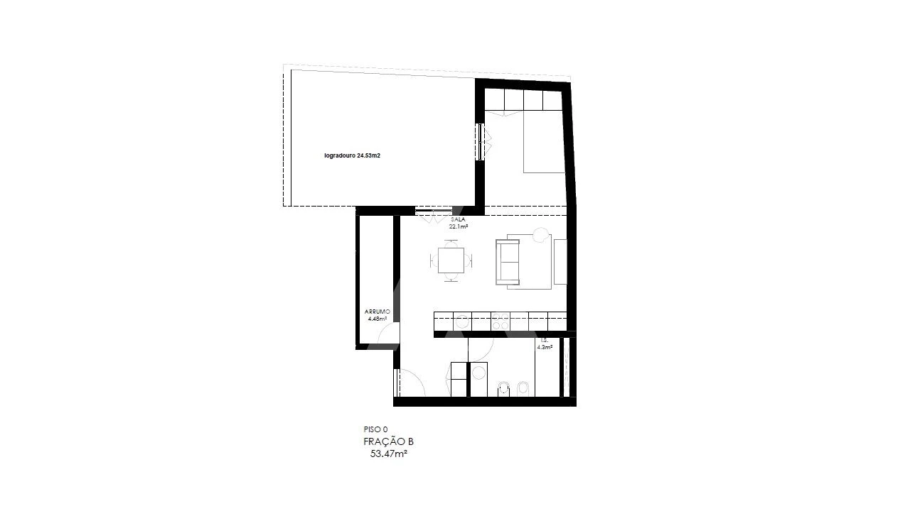 Apartamento T1 para Venda em Alcantara Foto 8