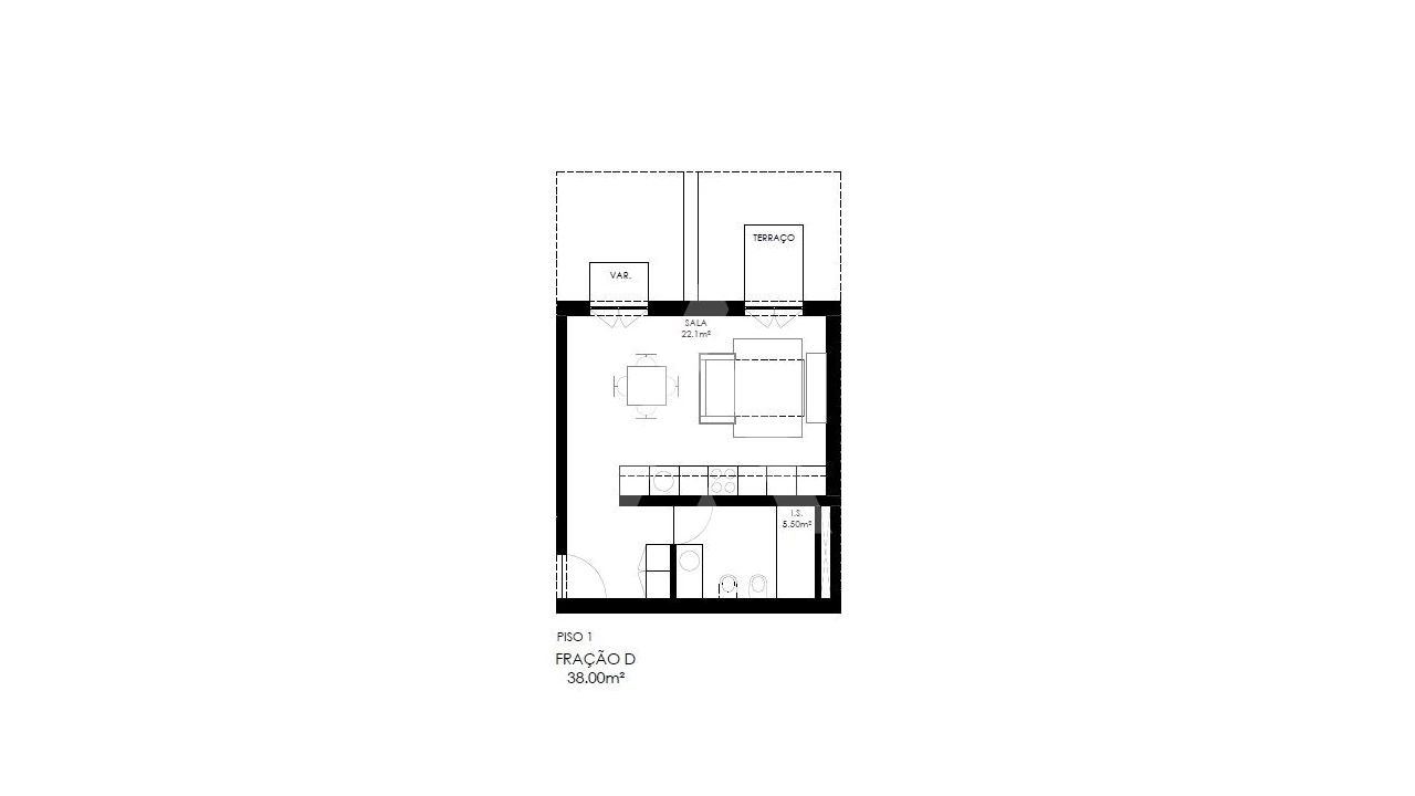 Apartamento T1 para Venda em Alcantara Foto 9