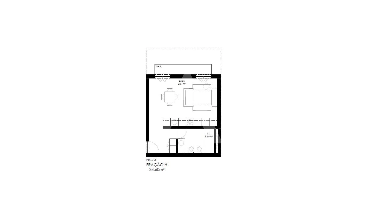 Apartamento T1 para Venda em Alcantara Foto 11