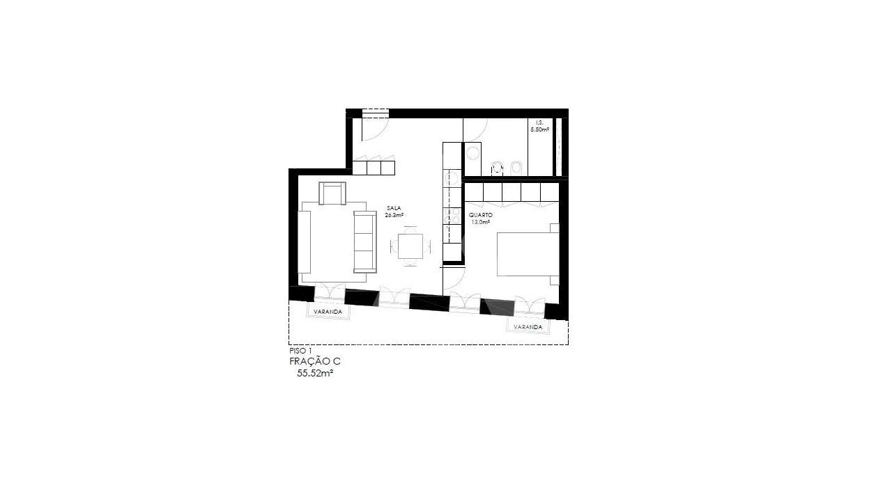 Apartamento T1 para Venda em Alcantara Foto 13