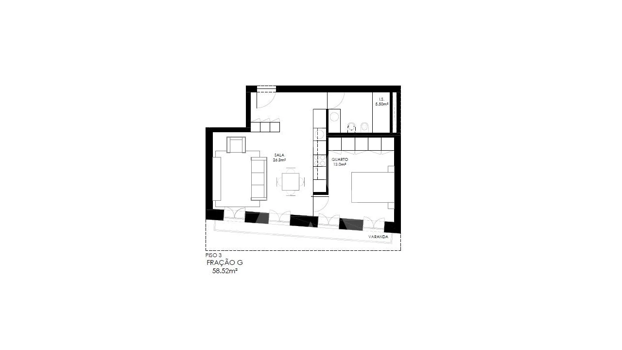 Apartamento T1 para Venda em Alcantara Foto 14