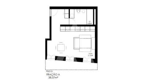 Apartamento T1 para Venda em Alcantara