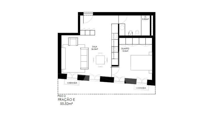 Apartamento T1 para Venda em Alcantara Foto 15