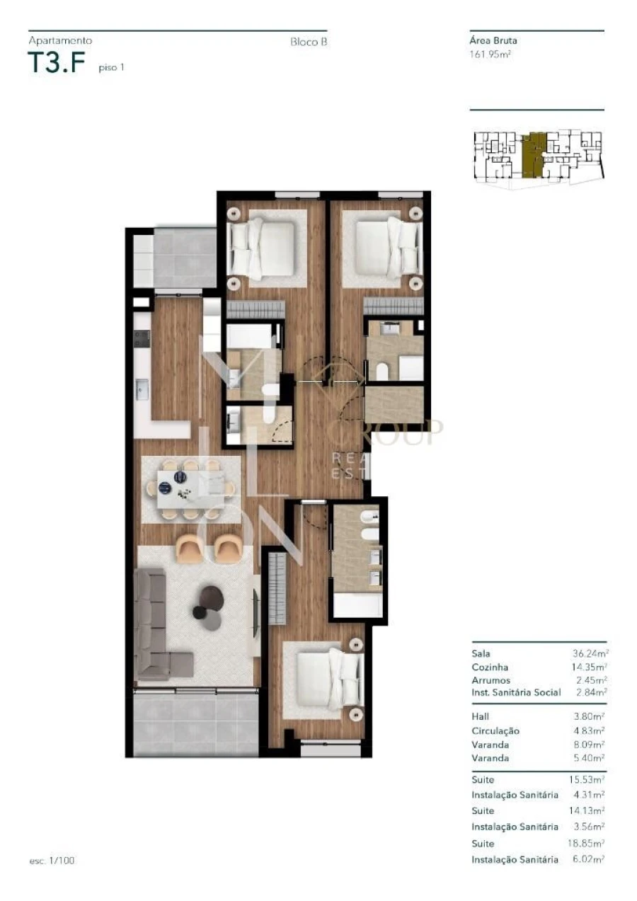 Apartamento T3 para Venda em Funchal (Santa Luzia) Foto 10