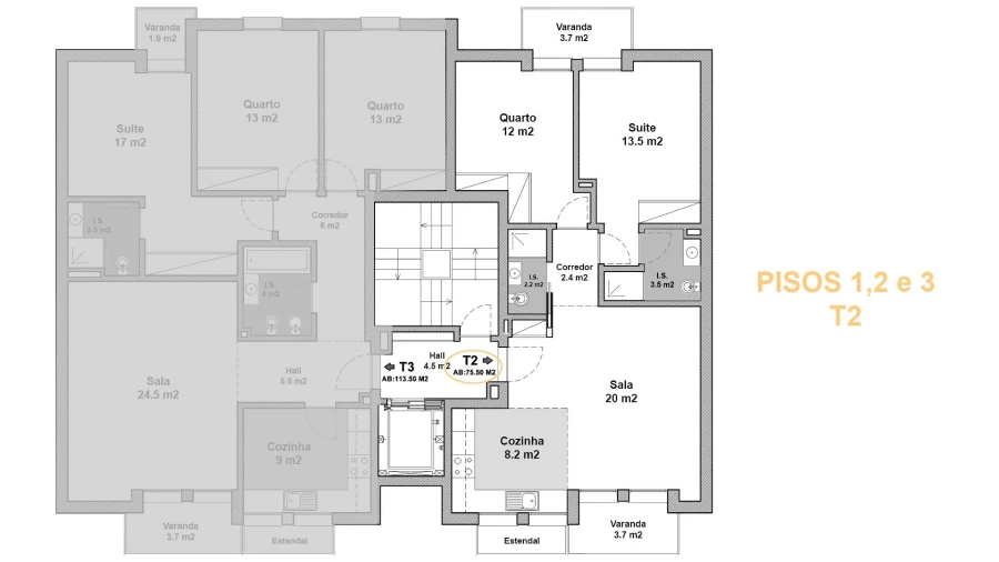 Apartamento T2 para Venda em Eiras e São Paulo de Frades Foto 14