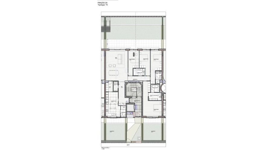Apartamento T4 para Venda em Lordelo do Ouro e Massarelos Planta 1