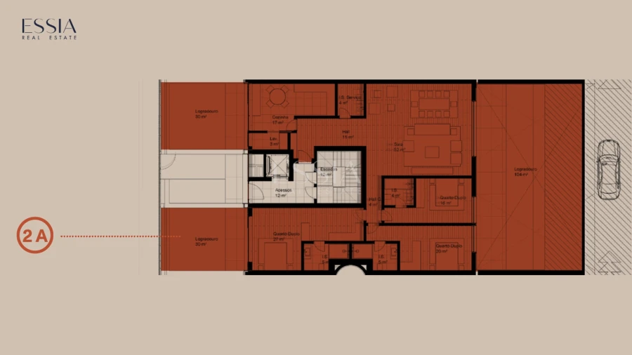 Apartamento T4 para Venda em Lordelo do Ouro e Massarelos Planta 1