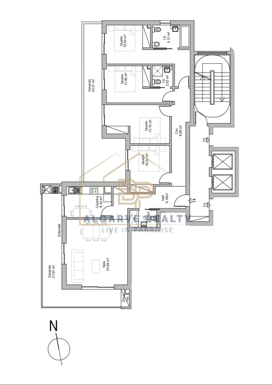 Apartamento T4 para Venda em Portimão Foto 30