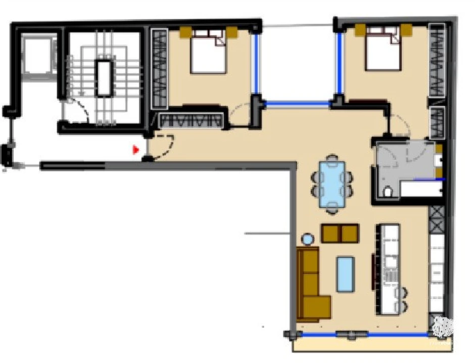 Apartamento T2 para Venda em Faro (Sé e São Pedro) Planta 2