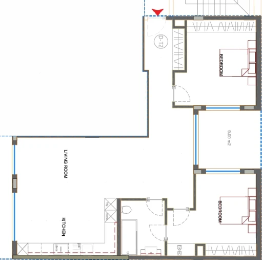 Apartamento T2 para Venda em Faro (Sé e São Pedro) Planta 1