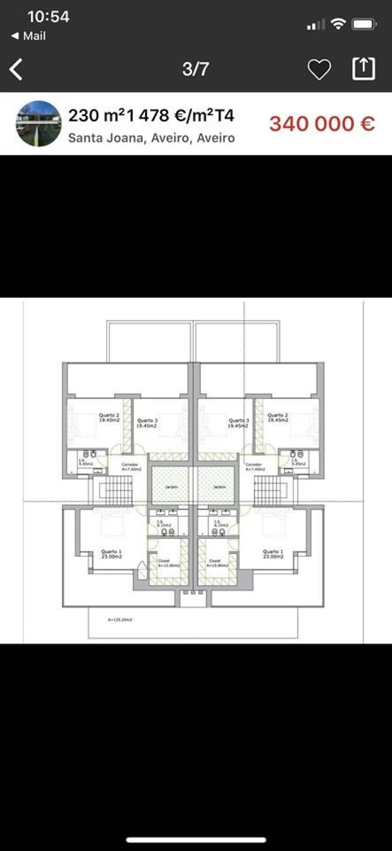 Moradia T4 para Venda em Santa Joana Planta 2