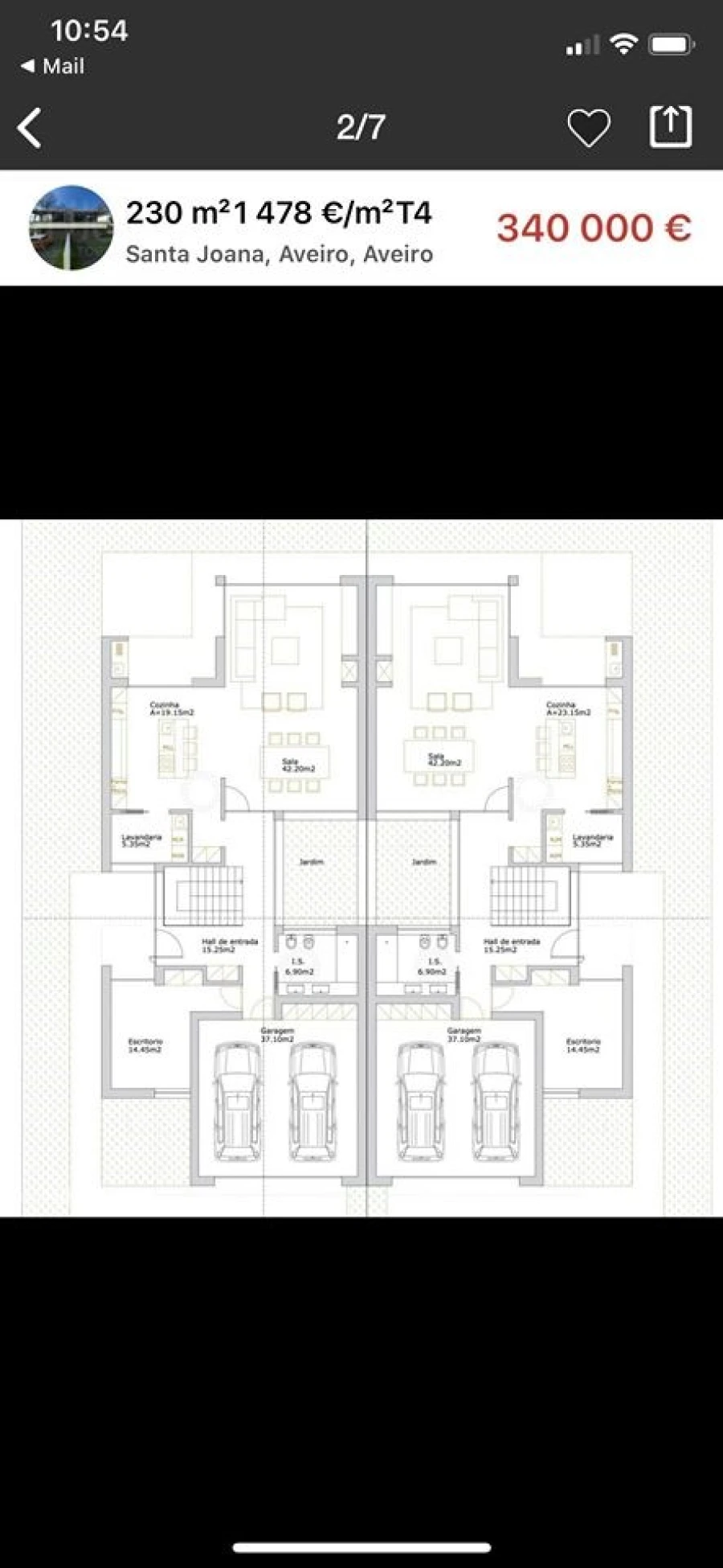 Moradia T4 para Venda em Santa Joana Planta 1