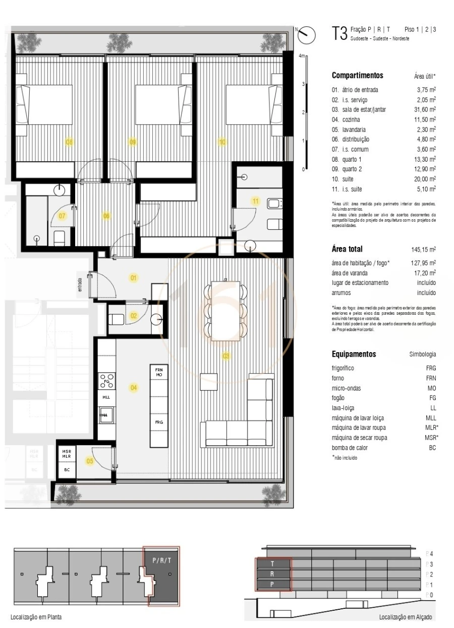 Apartamento T3 para Venda em Canidelo Foto 11