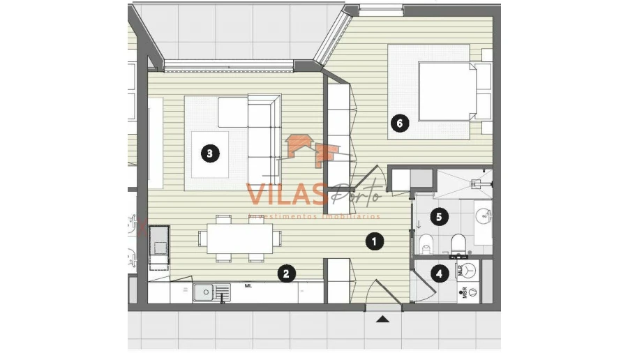 Apartamento T1 para Venda em Santa Maria Maior e Monserrate e Meadela Foto 17
