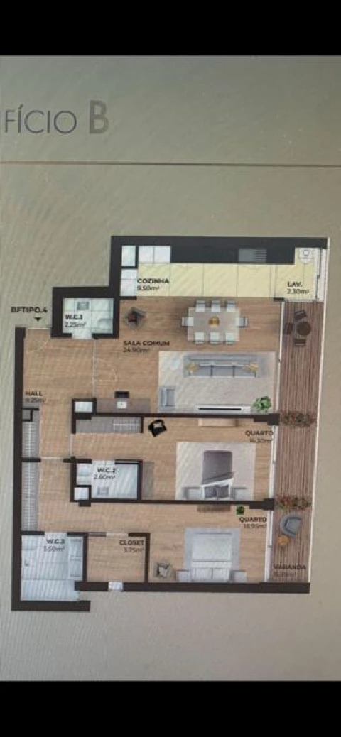Apartamento T2 para Venda em Arcozelo