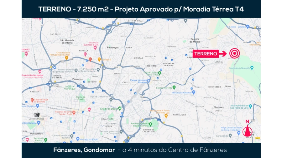 Terreno para Venda em Fânzeres e São Pedro da Cova Foto 33