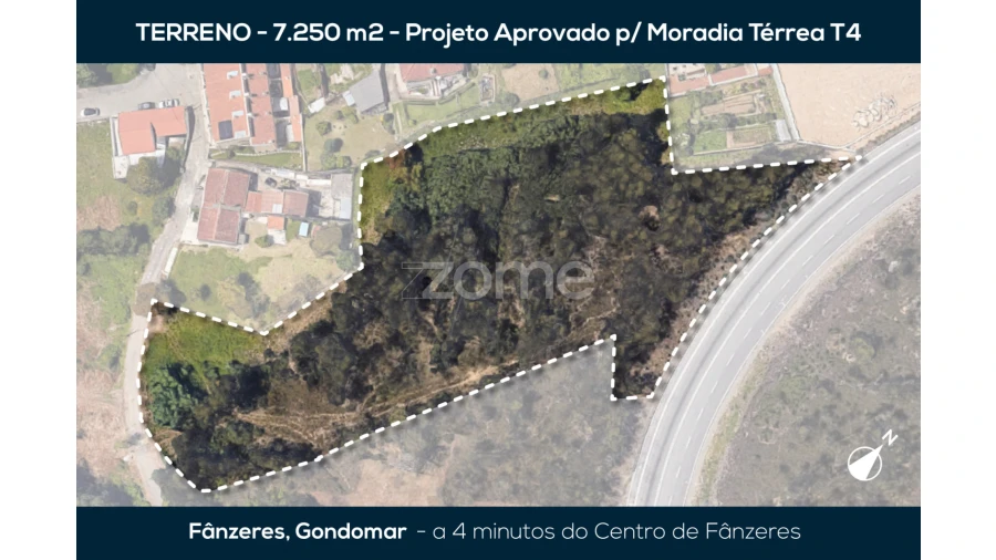 Terreno para Venda em Fânzeres e São Pedro da Cova Planta 1