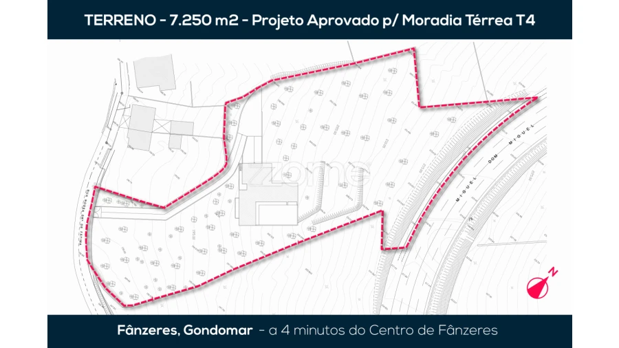 Terreno para Venda em Fânzeres e São Pedro da Cova Planta 2