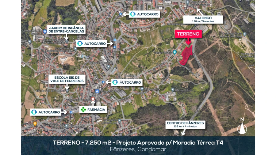 Terreno para Venda em Fânzeres e São Pedro da Cova Foto 32