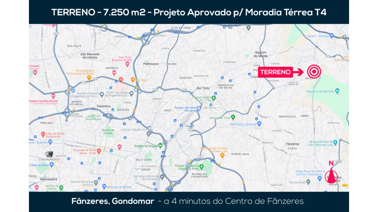 Terreno para Venda em Fânzeres e São Pedro da Cova Foto 33