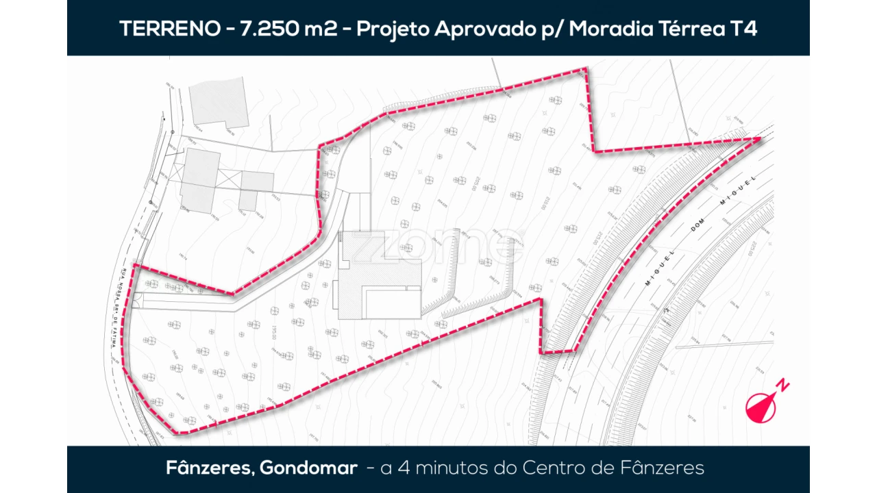 Terreno para Venda em Fânzeres e São Pedro da Cova Planta 2