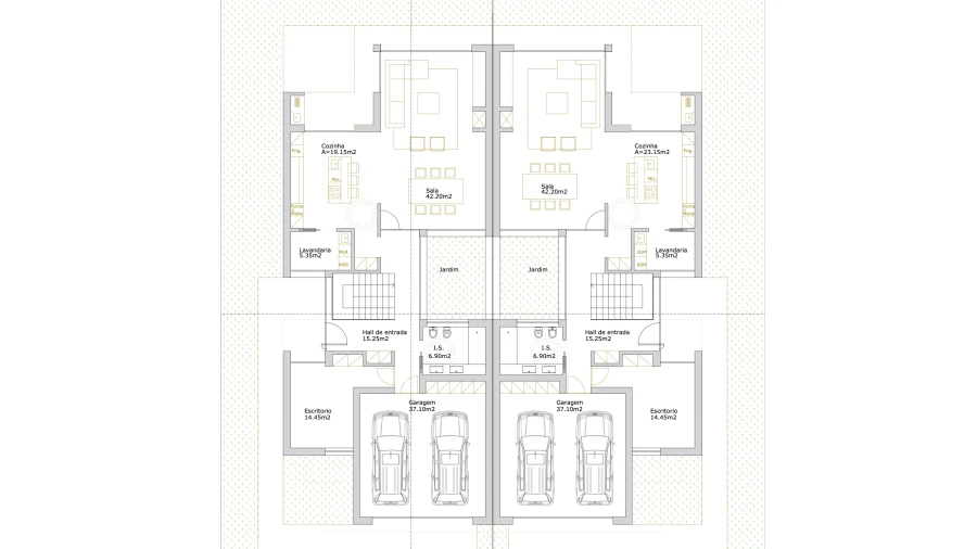Moradia T4 para Venda em Santa Joana Planta 1