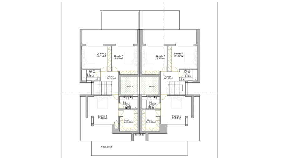 Moradia T4 para Venda em Santa Joana Planta 2