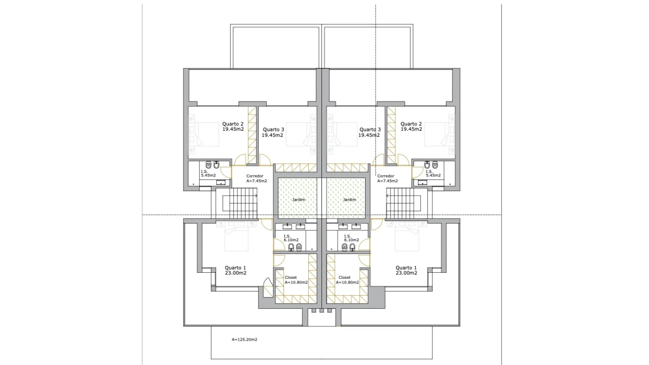 Moradia T4 para Venda em Santa Joana Planta 2