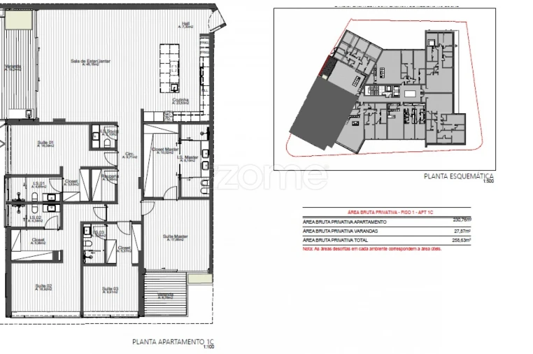 Apartamento T4 para Venda em Cascais e Estoril Planta 2