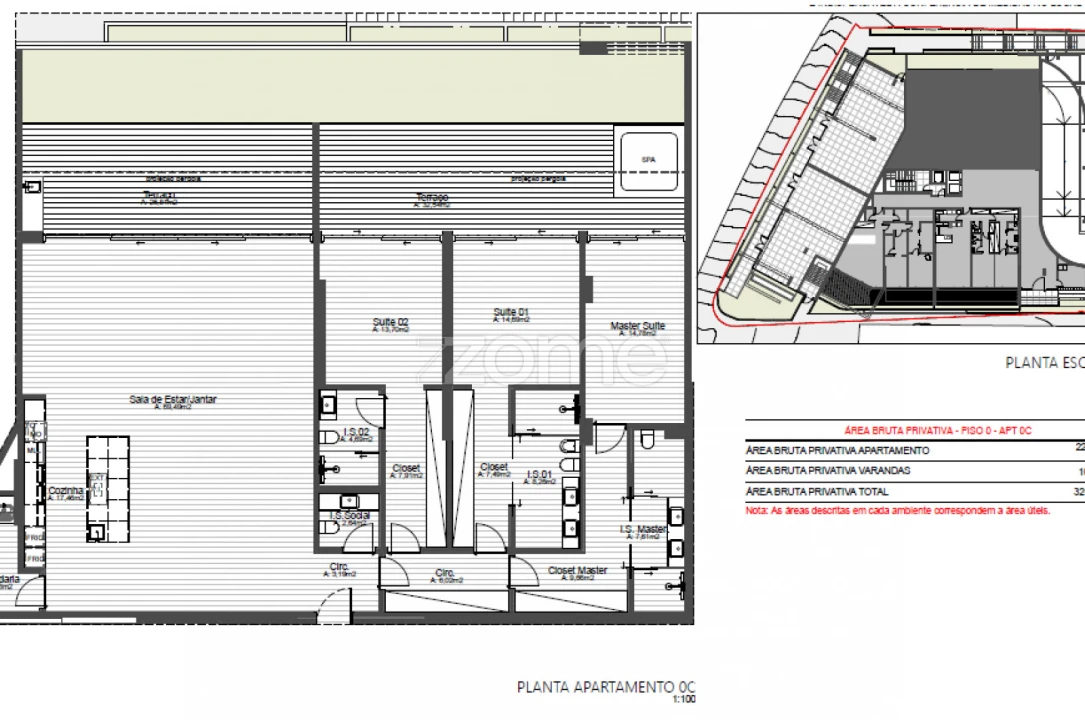 Apartamento T3 para Venda em Cascais e Estoril Planta 2