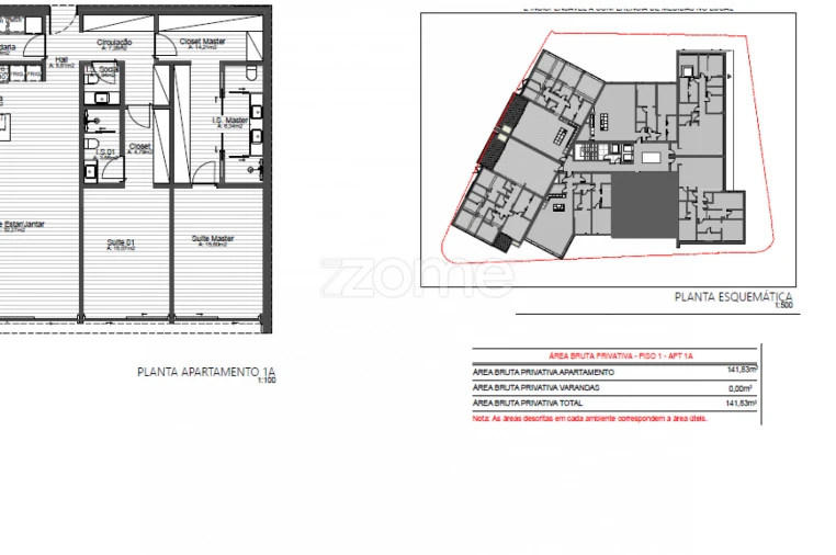 Apartamento T2 para Venda em Cascais e Estoril Planta 2