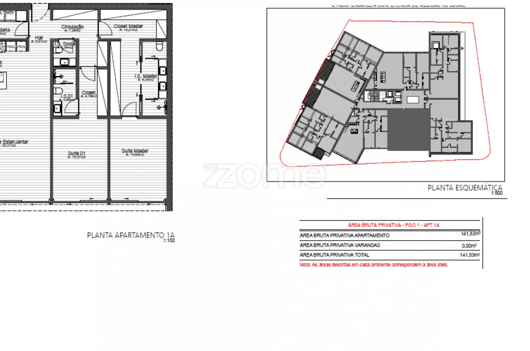 Apartamento T2 para Venda em Cascais e Estoril Planta 2