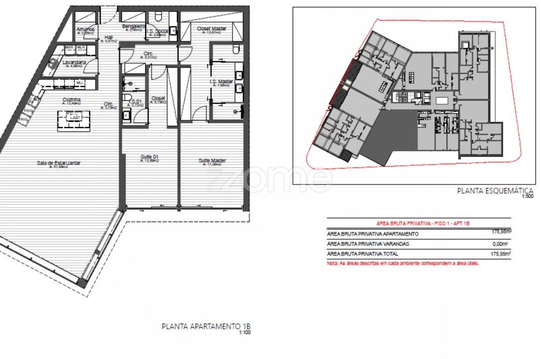 Apartamento T2 para Venda em Cascais e Estoril Planta 2