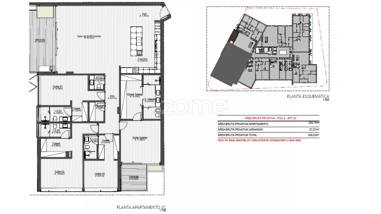 Apartamento T4 para Venda em Cascais e Estoril Planta 2