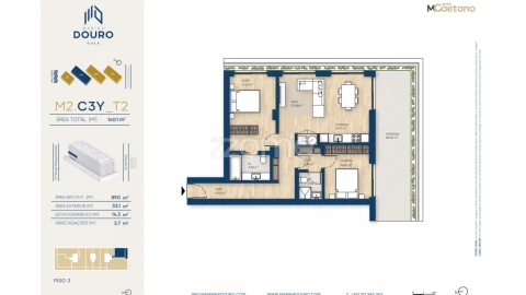 Apartamento T2 para Venda em Canidelo