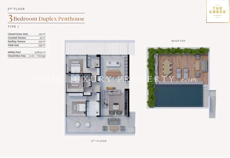 Apartamento T3 para Venda em Loule (São Clemente) Planta 1