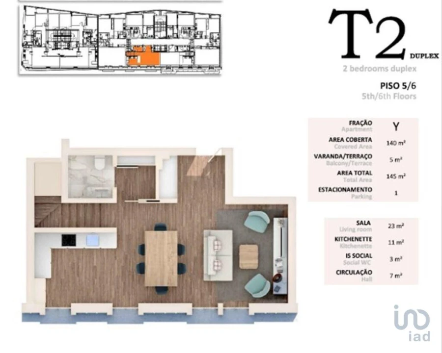 Apartamento T2 para Venda em Alvalade Foto 15