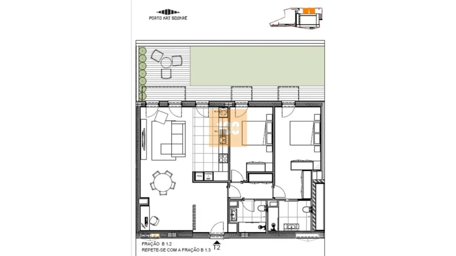 Apartamento T2 para Venda em Cedofeita, Santo Ildefonso, Sé, Miragaia, São Nicolau e Vitória Foto 25