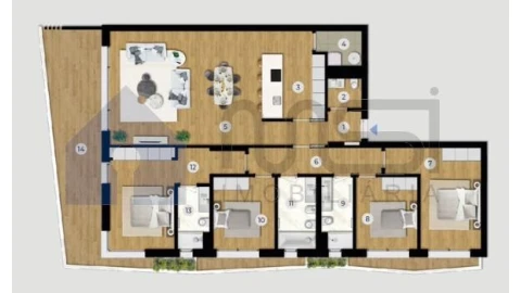 Apartamento T4 para Venda em Ramalde