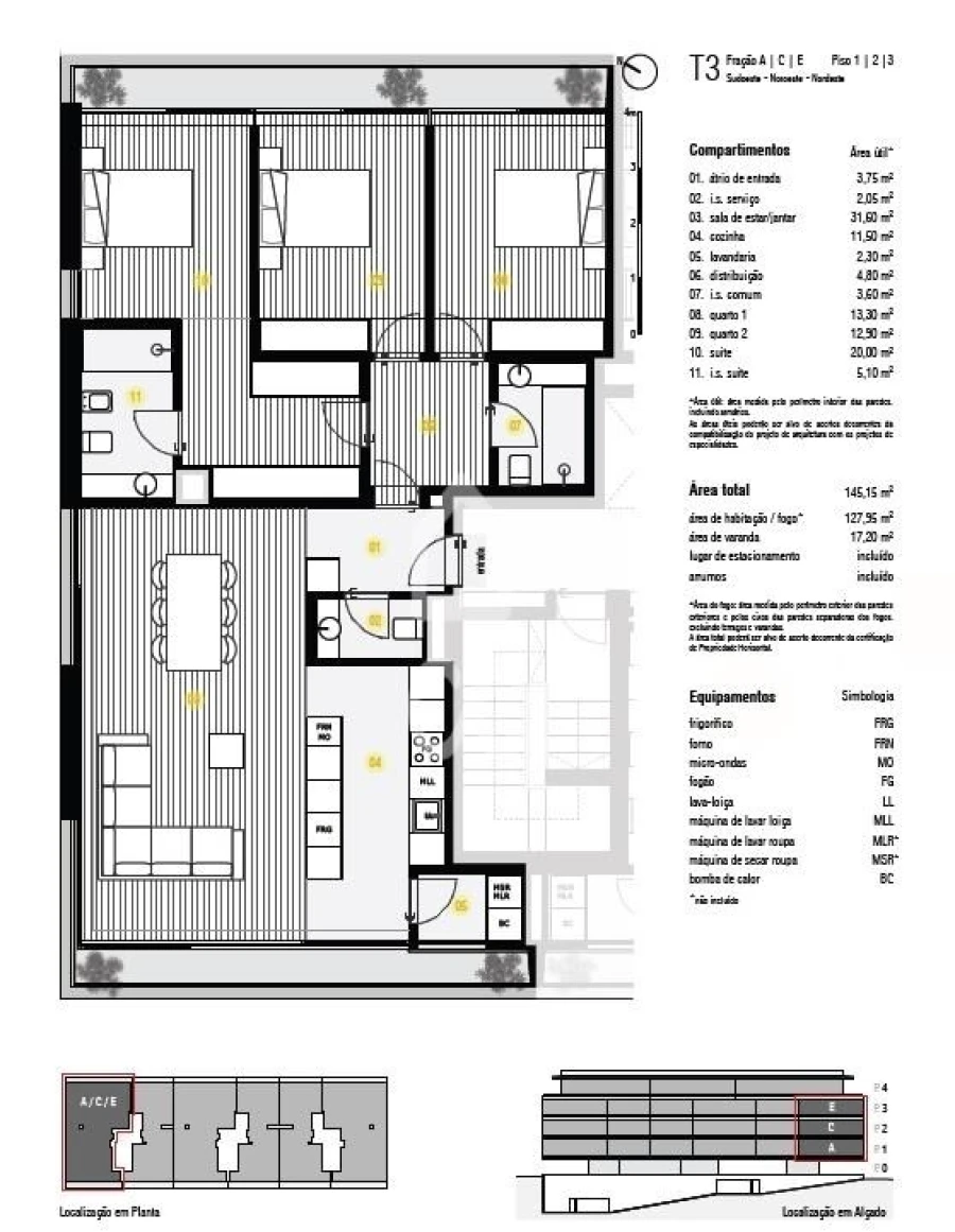 Apartamento T3 para Venda em Canidelo Foto 12