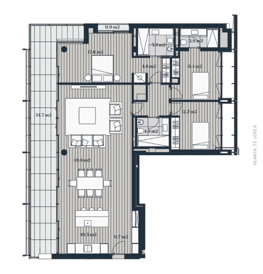 Apartamento T3 para Venda em Marvila Planta 1