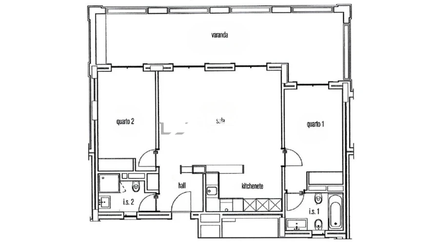 Apartamento T2 para Venda em Quarteira Planta 2